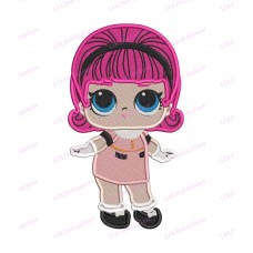 Madame Queen LOL Dolls Surprise Fill Embroidery Design